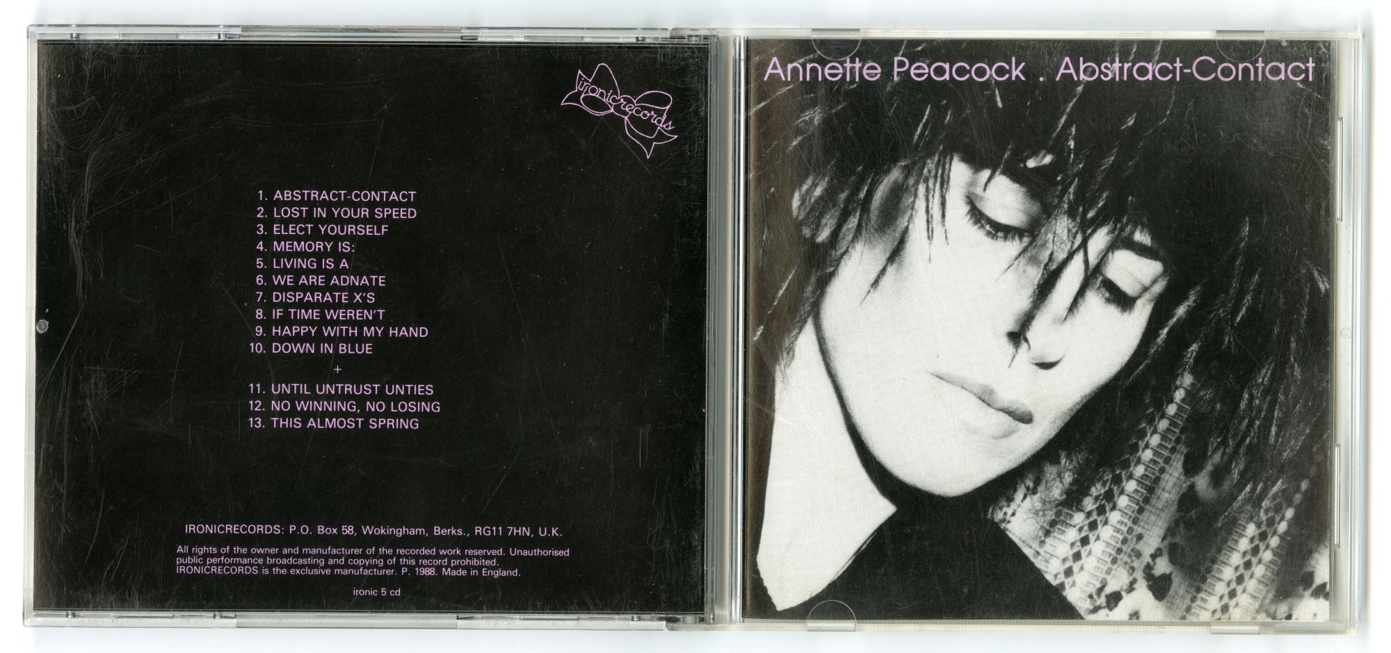 Annette Peacock『Abstract-Contact』（1988年）01